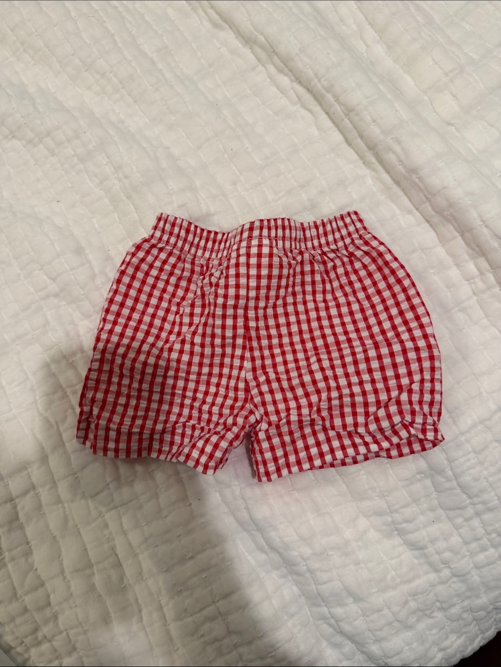Zuccini Kids Red Gingham Shorts 12m